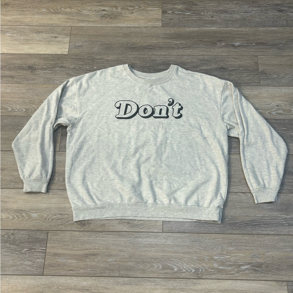 Schitts Creek Sweatshirt Sz XXL “Don’t” Crewneck Crop TV Show Funny David Rose